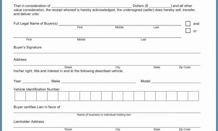 Boat Bill Of Sale Template Pdf