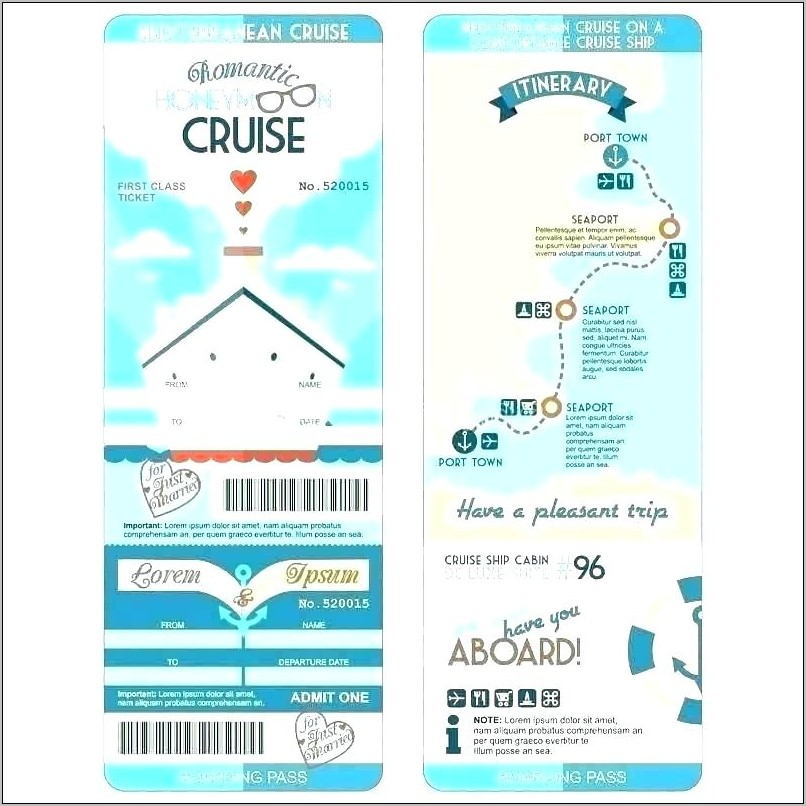 Boat Cruise Invitation Template