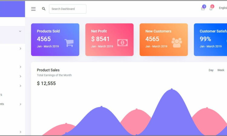 Bootstrap 4 Dashboard Template Download