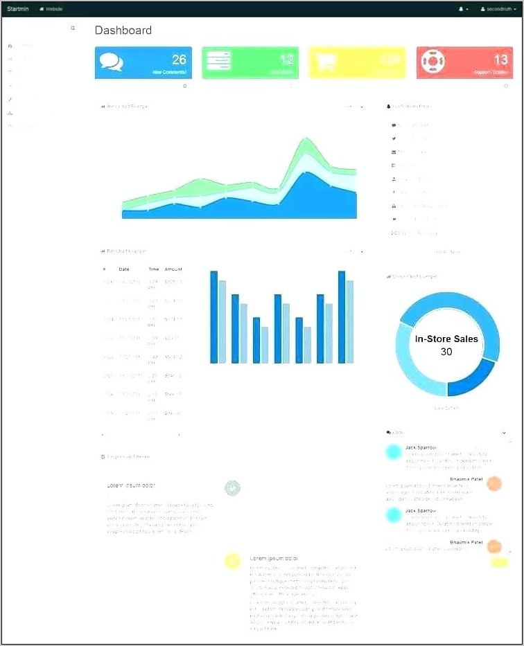 Bootstrap Dashboard Example Download