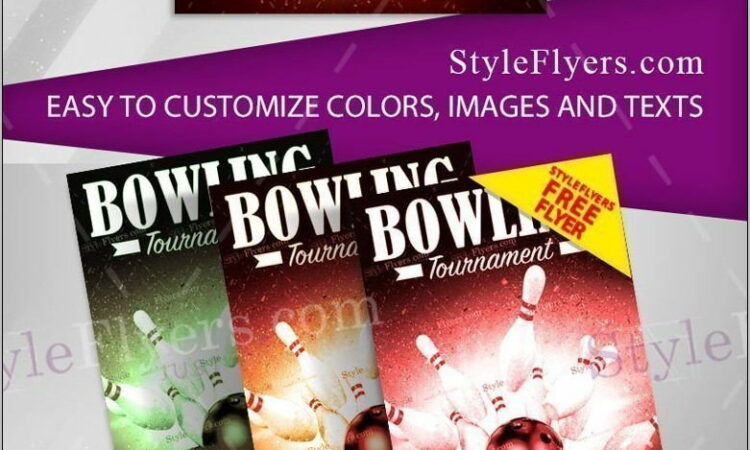 Bowling Flyer Template Free Download