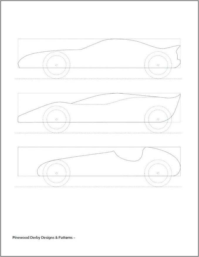 Boy Scouts Pinewood Derby Car Templates