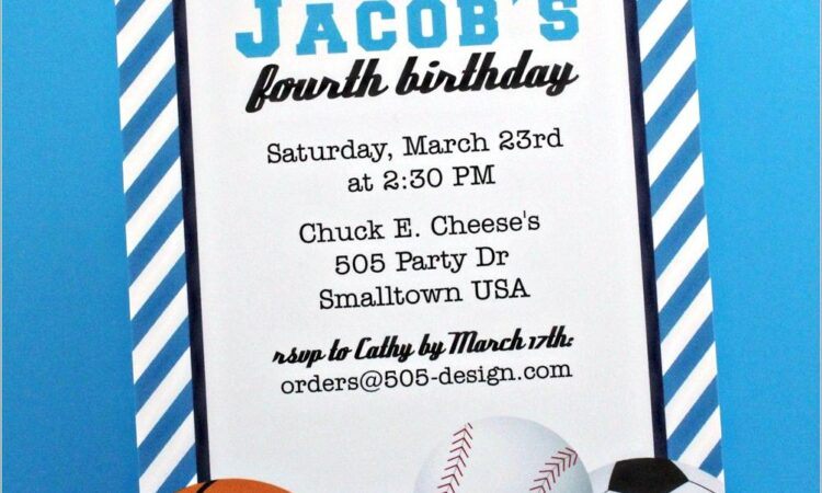 Boys Birthday Invitations Free Printable