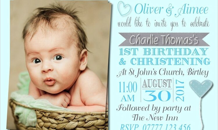 Boys First Birthday Invitations