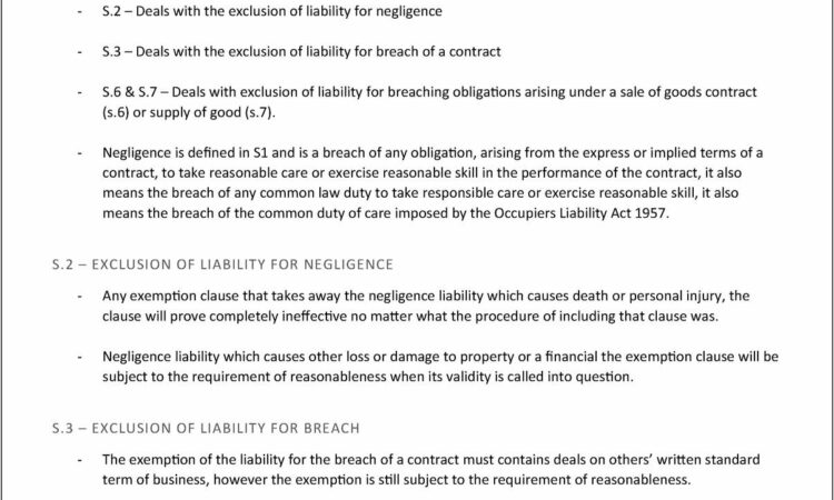 Breach Of Contract Clause In Contracts