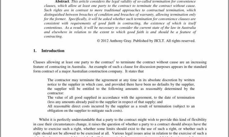 Breach Of Contract Examples Australia