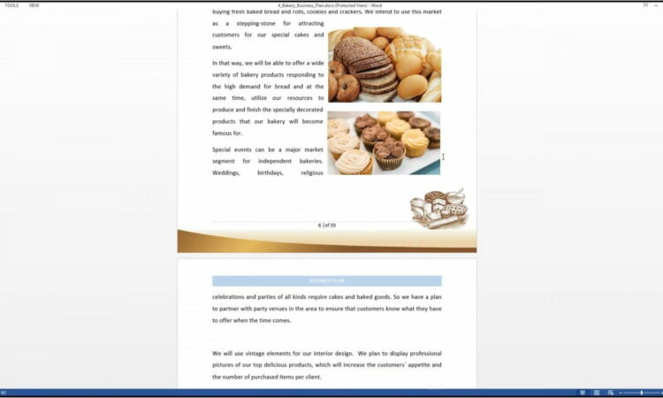 Bread Bakery Business Plan Sample Pdf