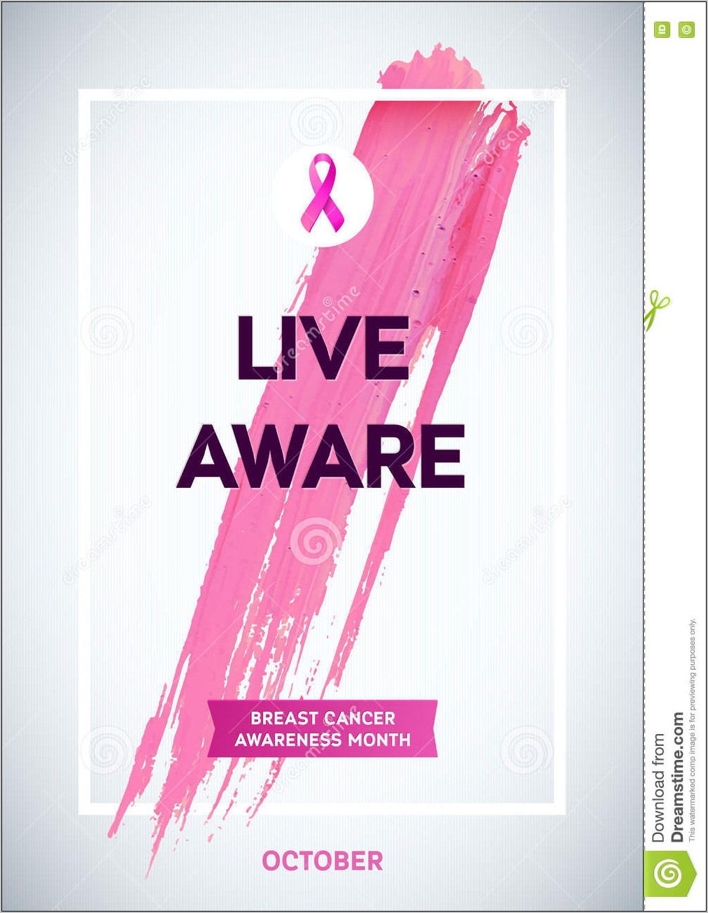 Breast Cancer Awareness Poster Template