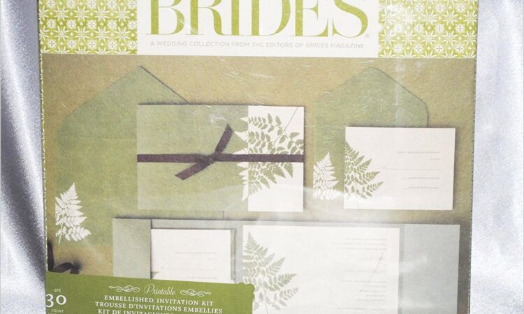 Brides Magazine Invitation Kit