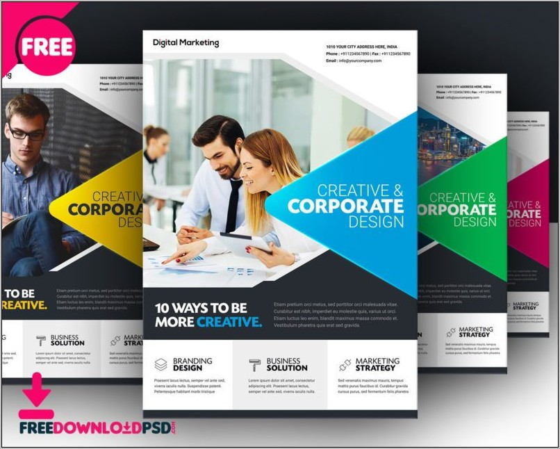 Brochure Templates Free Download Cdr File