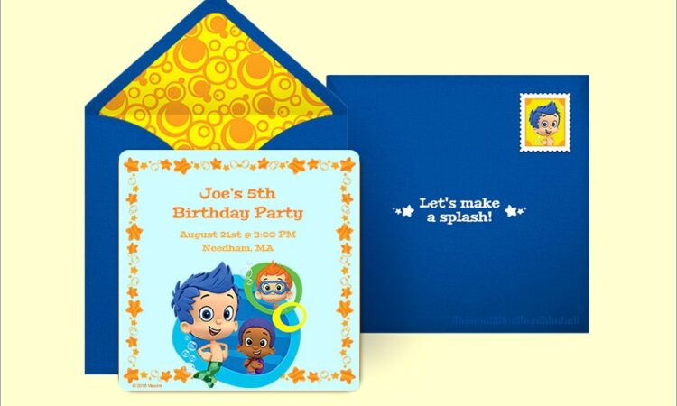 Bubble Guppies Invitations Online