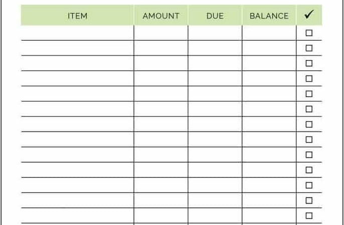 Budget Planner Free Printable 2019