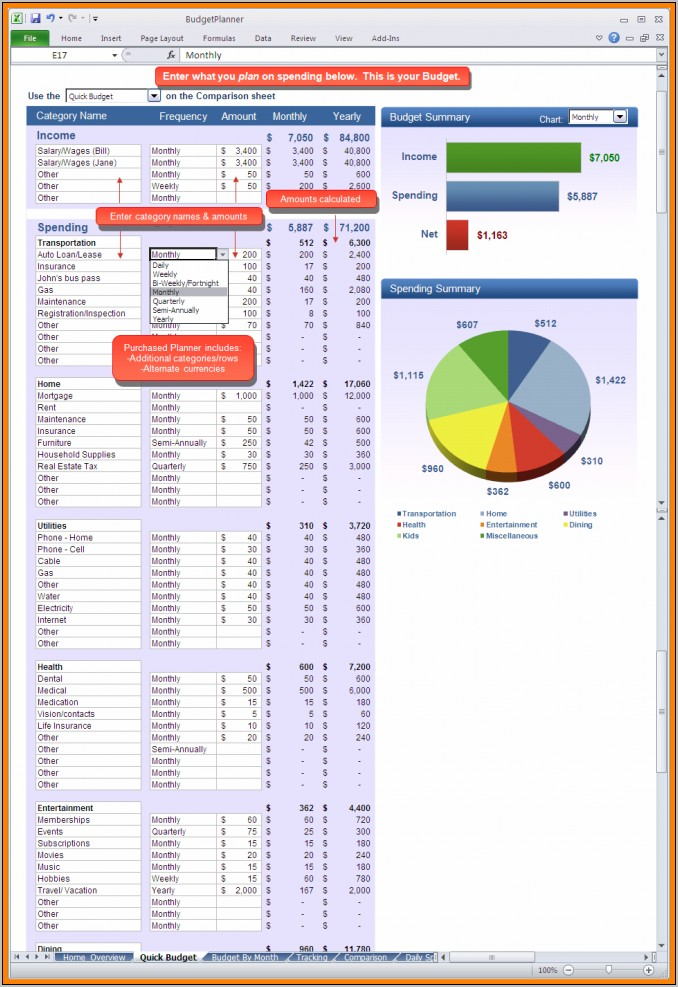 Budget Spreadsheet Templates For Ipad