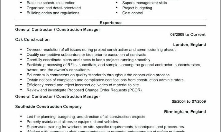 Building Contract Agreement Example