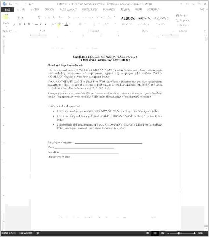 Bullying And Harassment At Work Policy Template