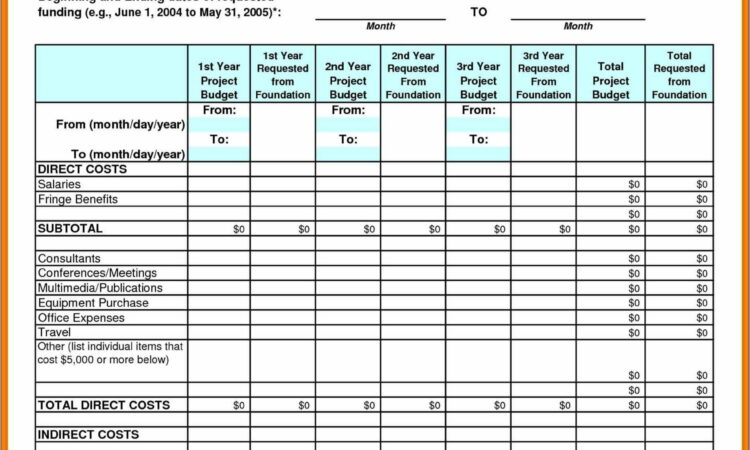 Business Budget Spreadsheet Template Australia