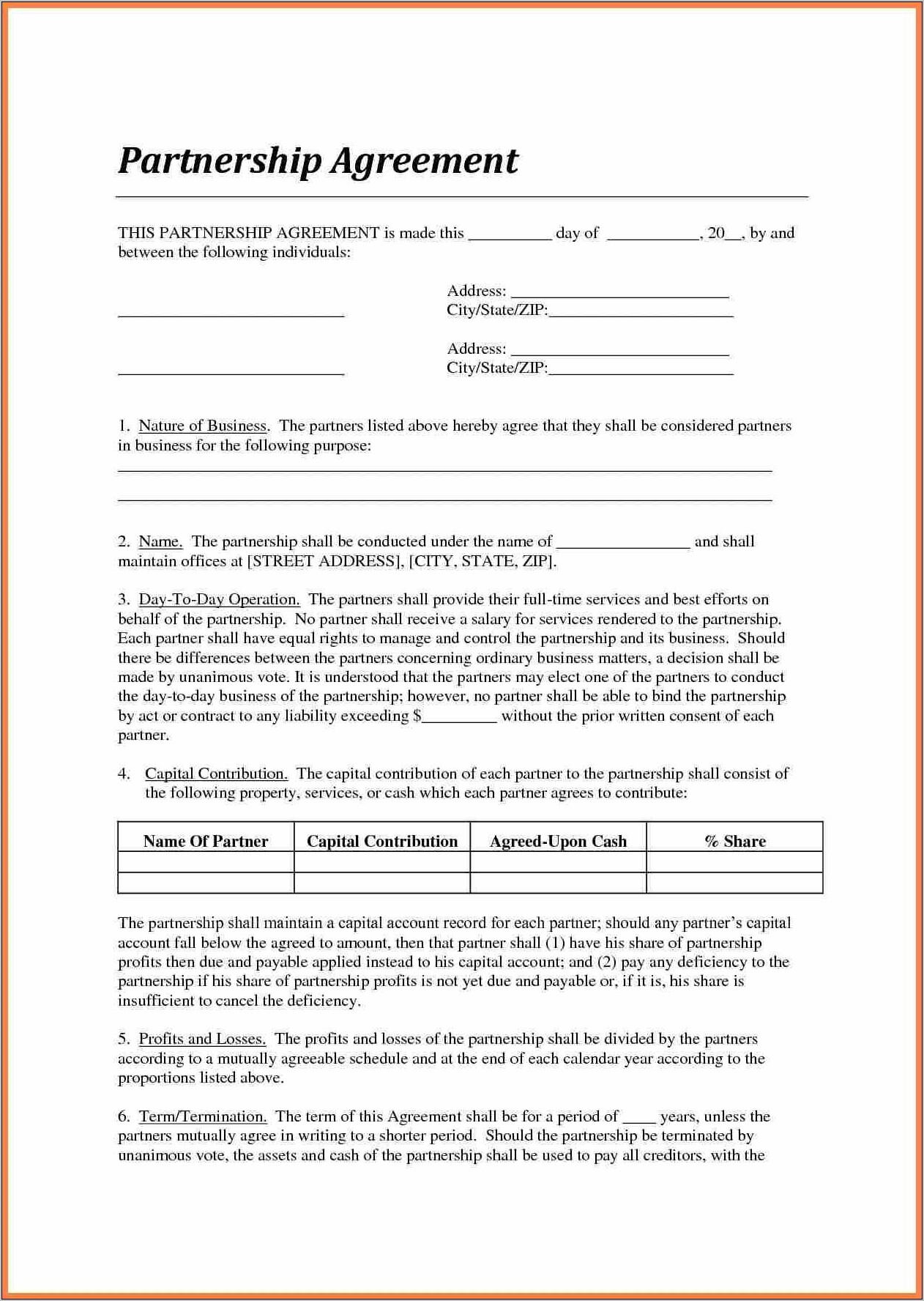 Business Buyout Agreement Template