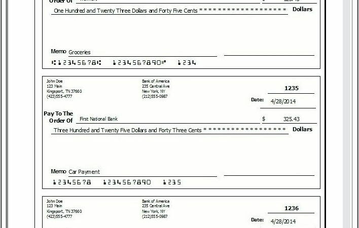 Business Check Register Template