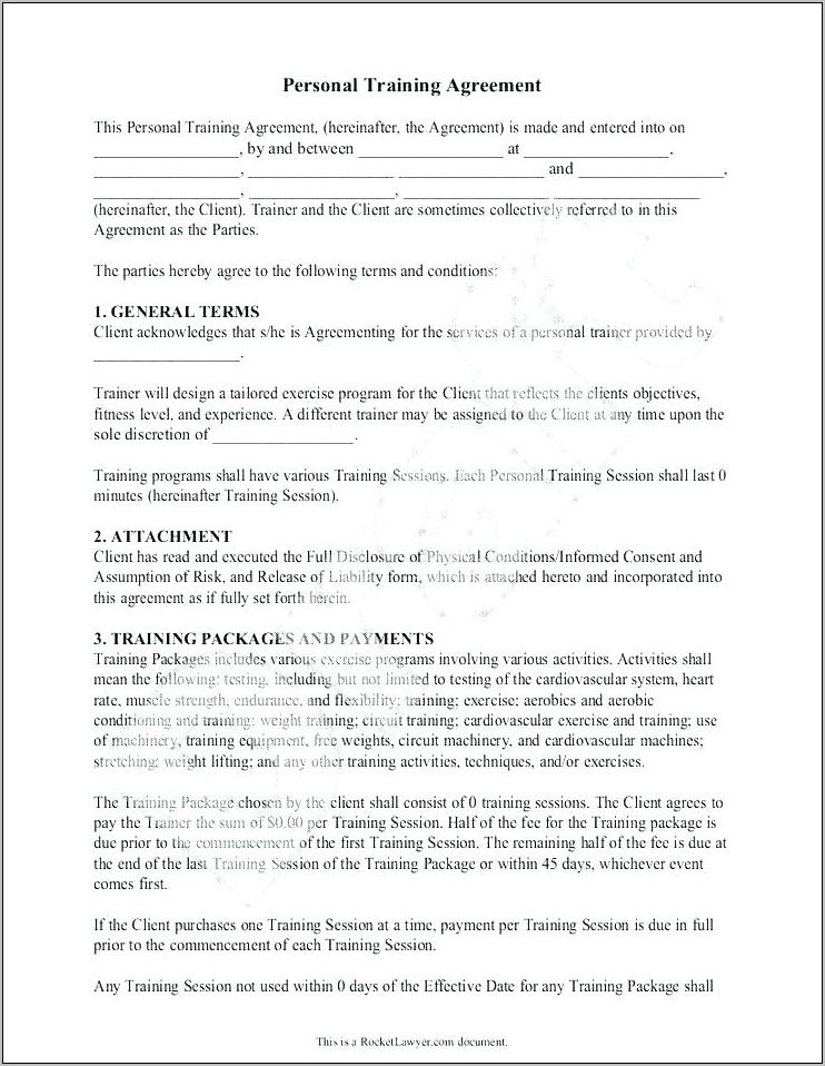 Business Coaching Agreement Template