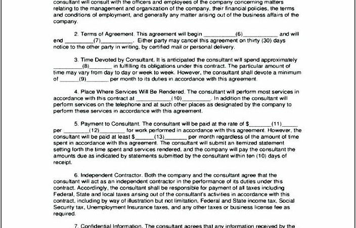 Business Consultant Agreement Template Uk