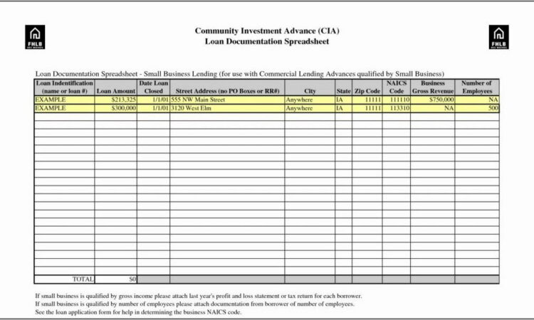 Business Expense Spreadsheet Example