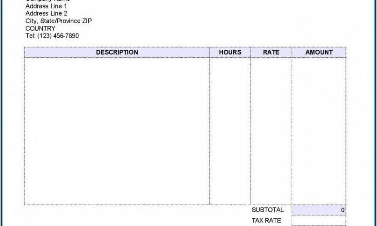 Business Invoice Template Free