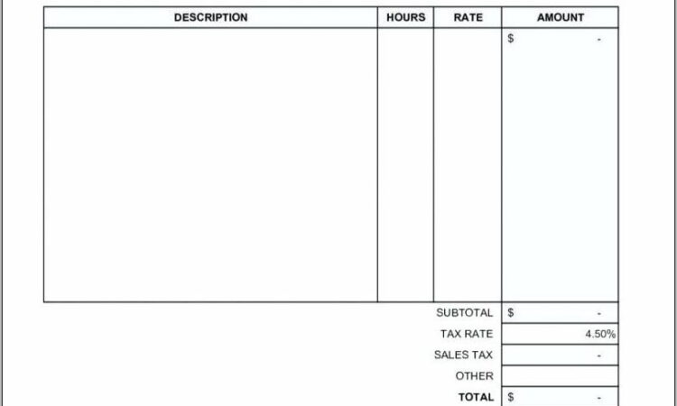 Business Invoice Templates For Openoffice