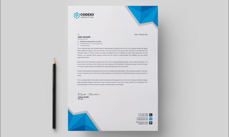 Business Letterhead Design Templates Free Download