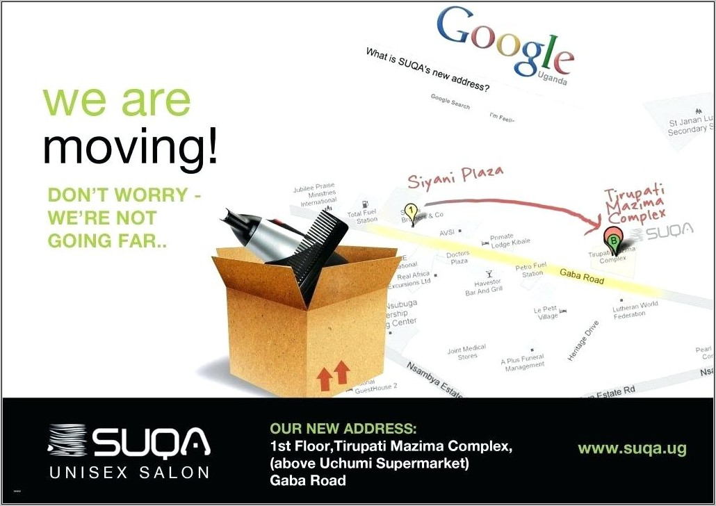 Business Moving Announcement Microsoft Word Templates