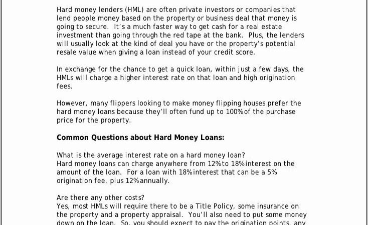 Business Plan For Flipping Homes