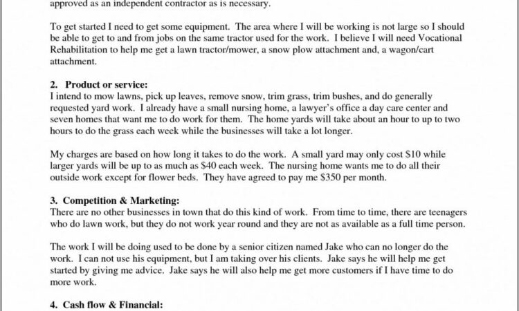 Business Plan For Startup Company Template