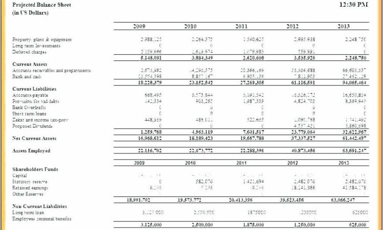 Business Plan Projections Template