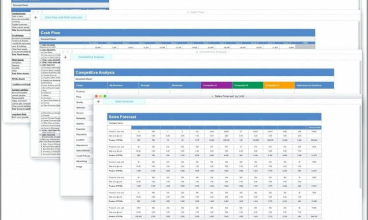 Business Plan Template Numbers Mac