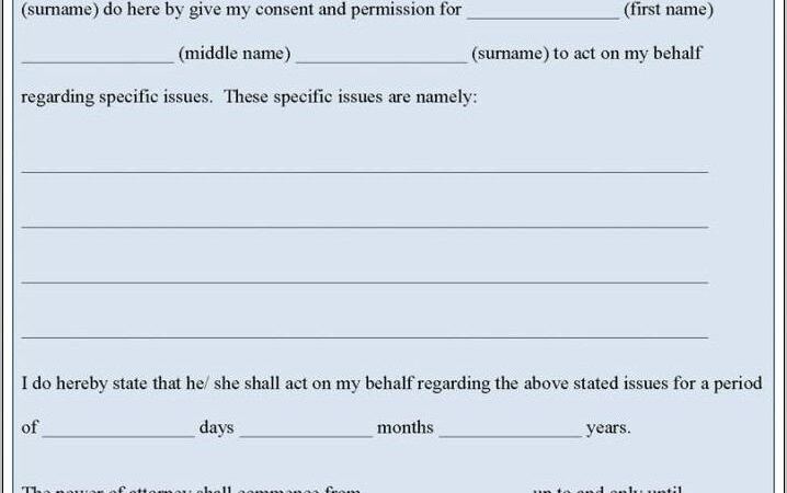 Business Power Of Attorney Form