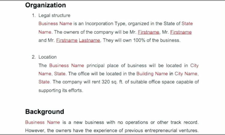 Business Proposal Template Word Doc Free Download