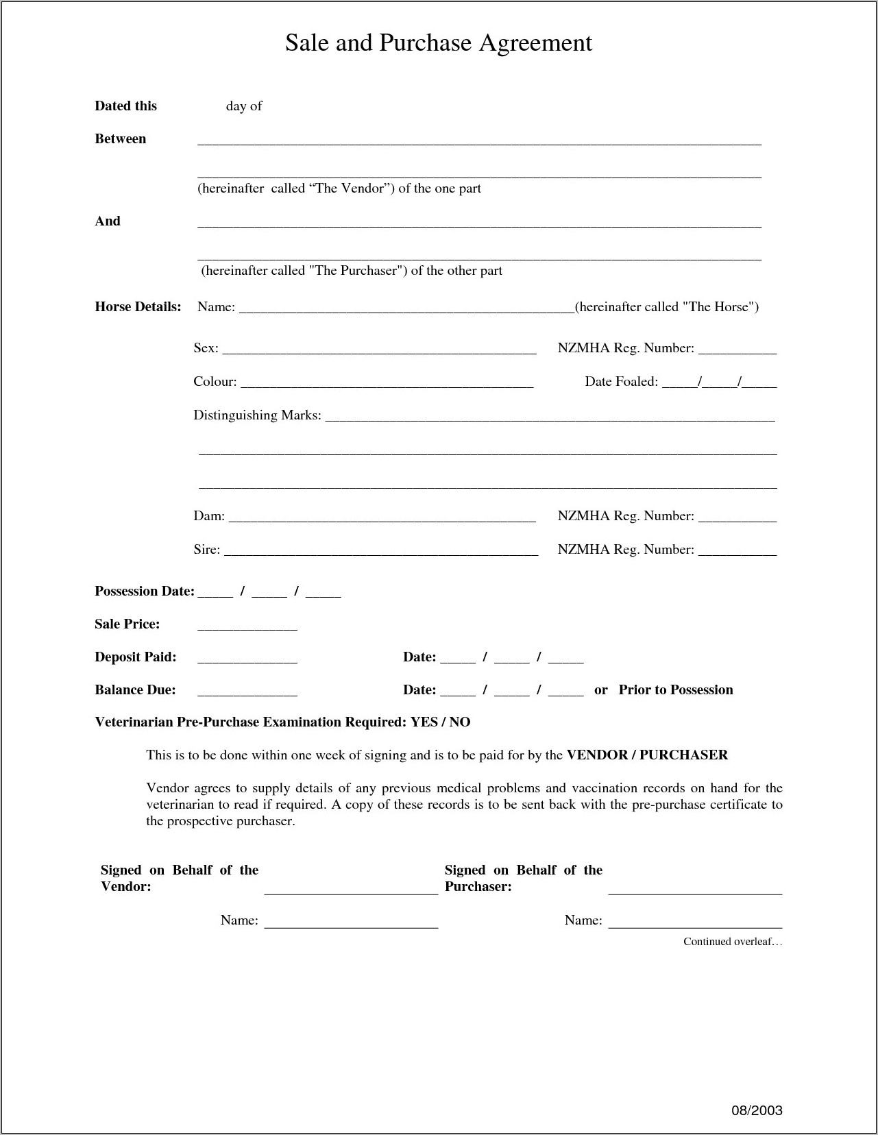 Business Sale And Purchase Agreement Template Nz