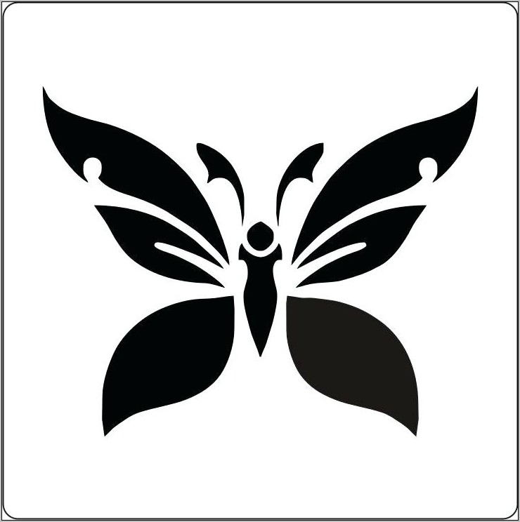 Butterfly Stencil Designs For Walls