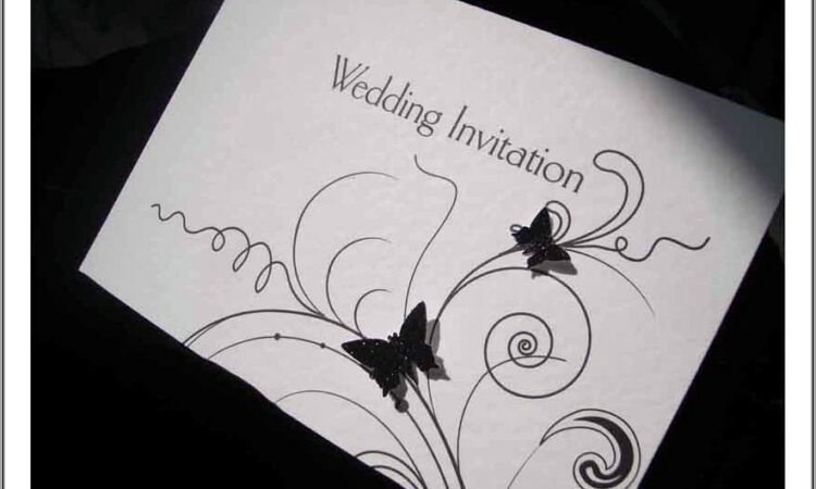 Butterfly Wedding Invitation Kits