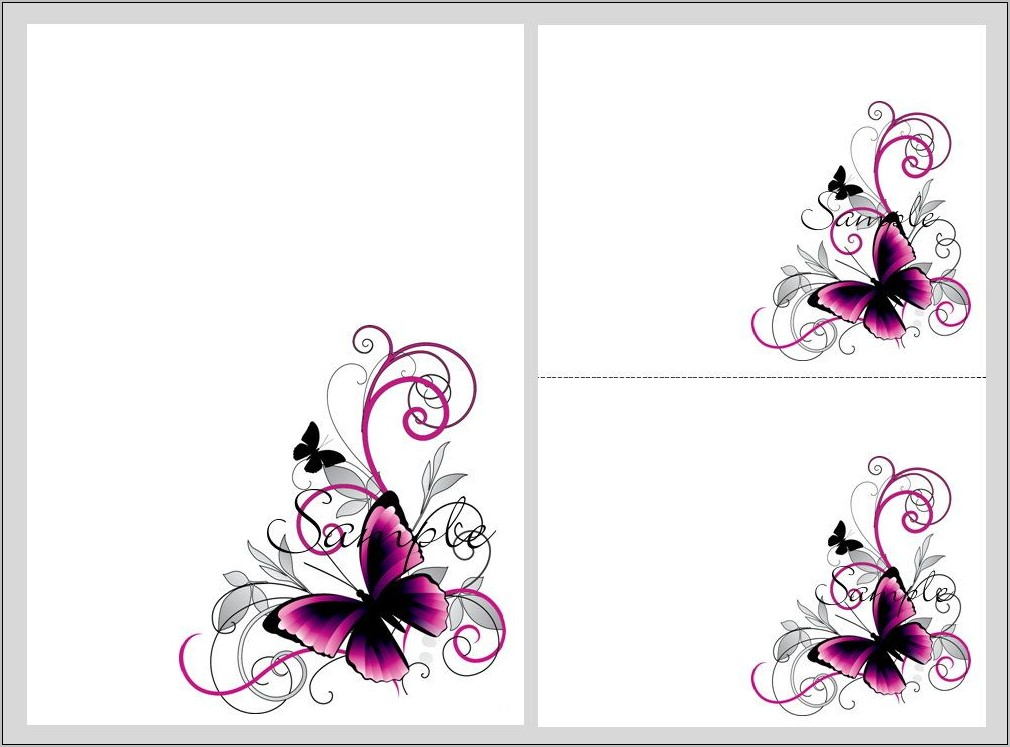 Butterfly Wedding Invitations Templates