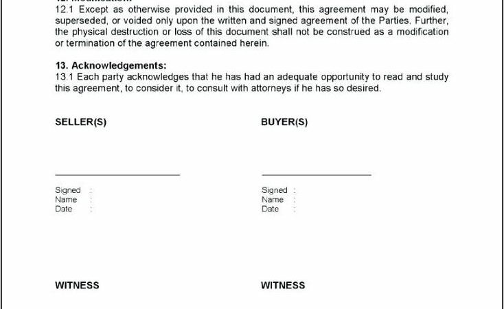 Buyer Seller Agreement Form Motorcycle