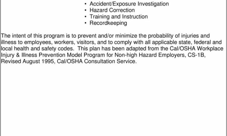 Cal Osha Iipp Training Requirements