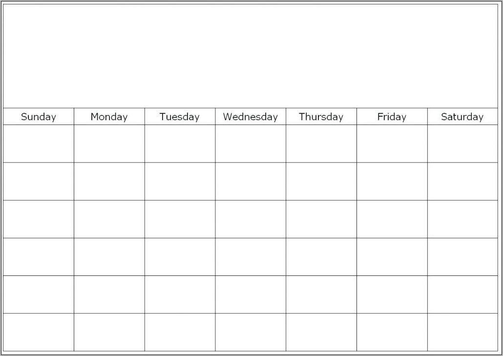 Calendar Schedule Template Free