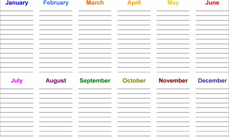 Calendarpedia Blank Calendar Word Templates