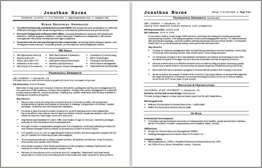 California Employee Handbook Examples