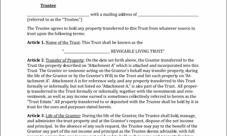 California Joint Revocable Living Trust Form