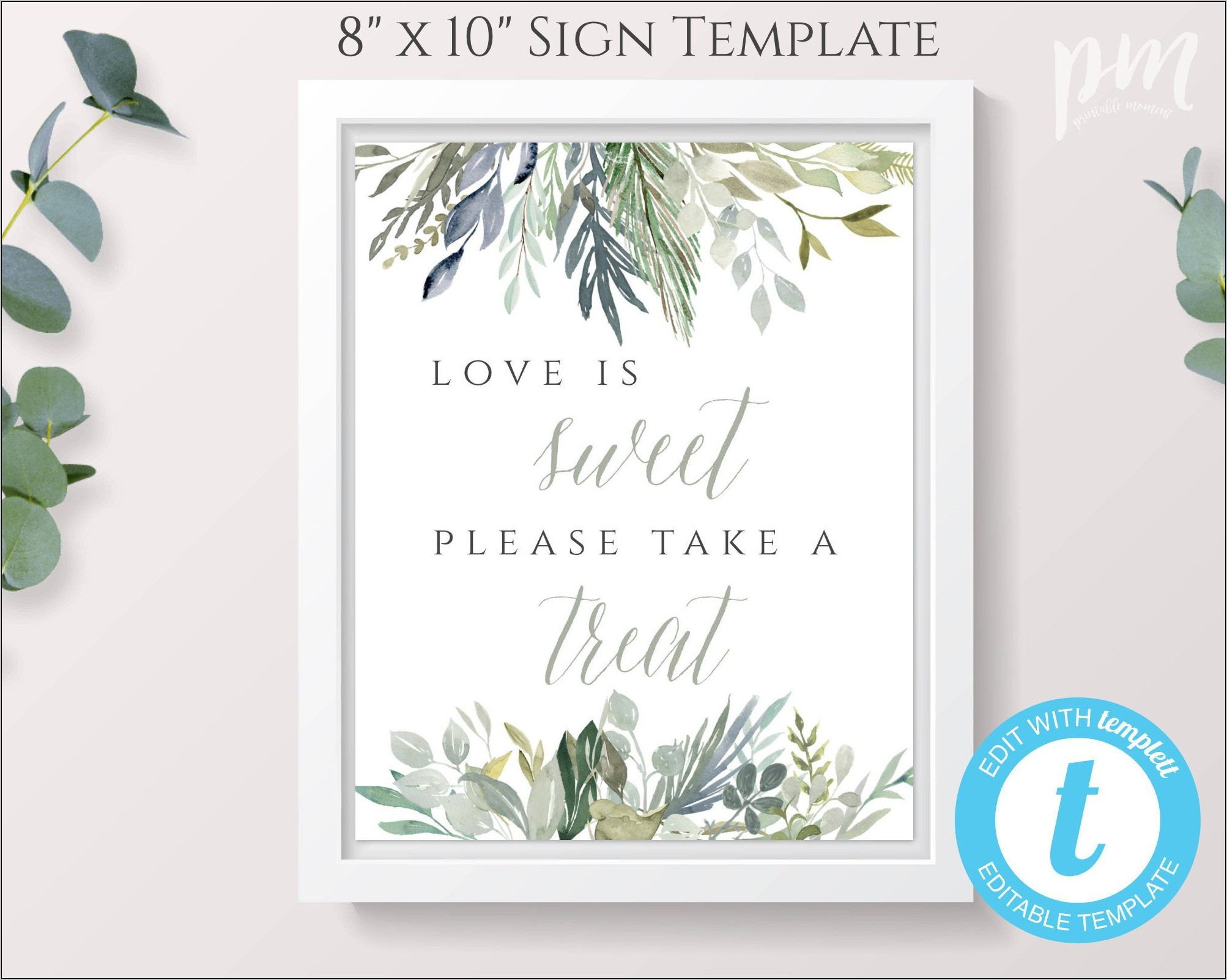 Candy Table Sign Template