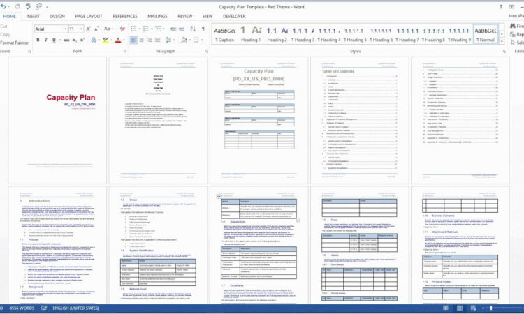 Capacity Planning Template For Servers