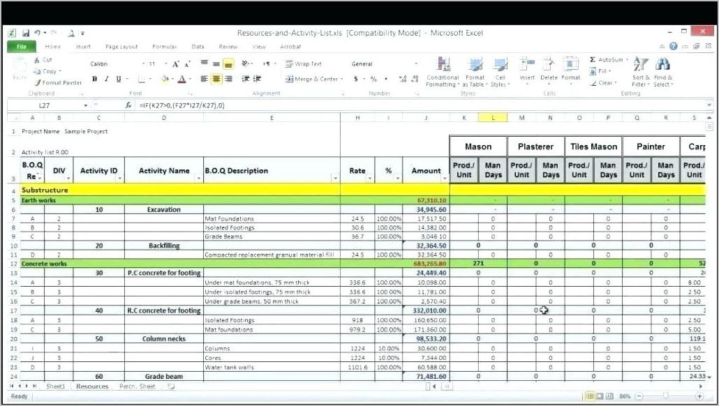 Capacity Planning Template Free
