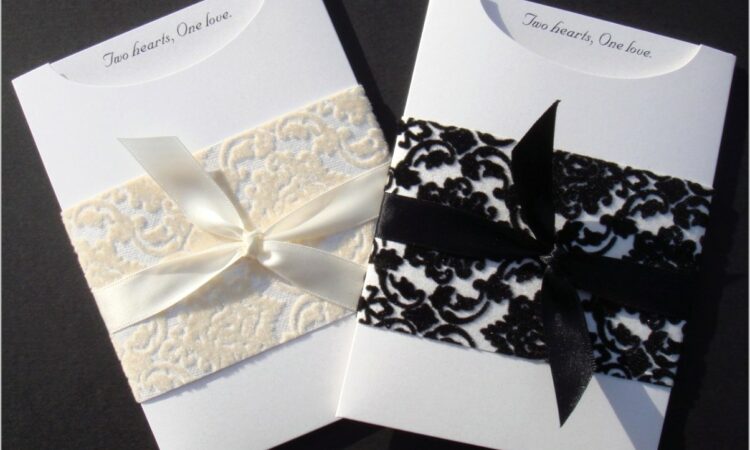 Cards And Pockets Invitations