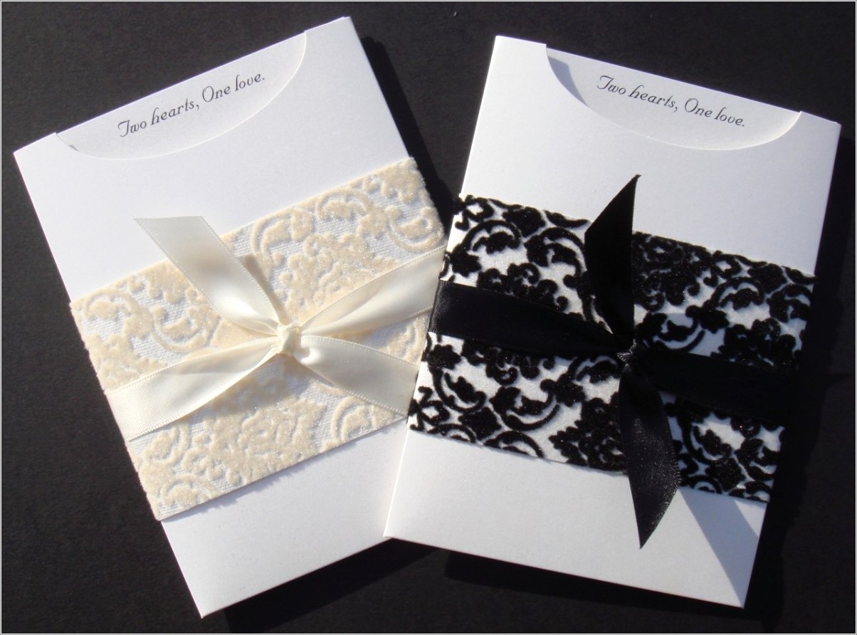 Cards And Pockets Invitations